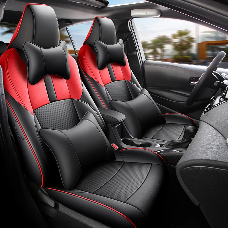 

Custom Fit Car Seat Covers For Toyota Corolla 2020- 2024 Artificial Leather Waterproof Protective Car Accessories Styling Set