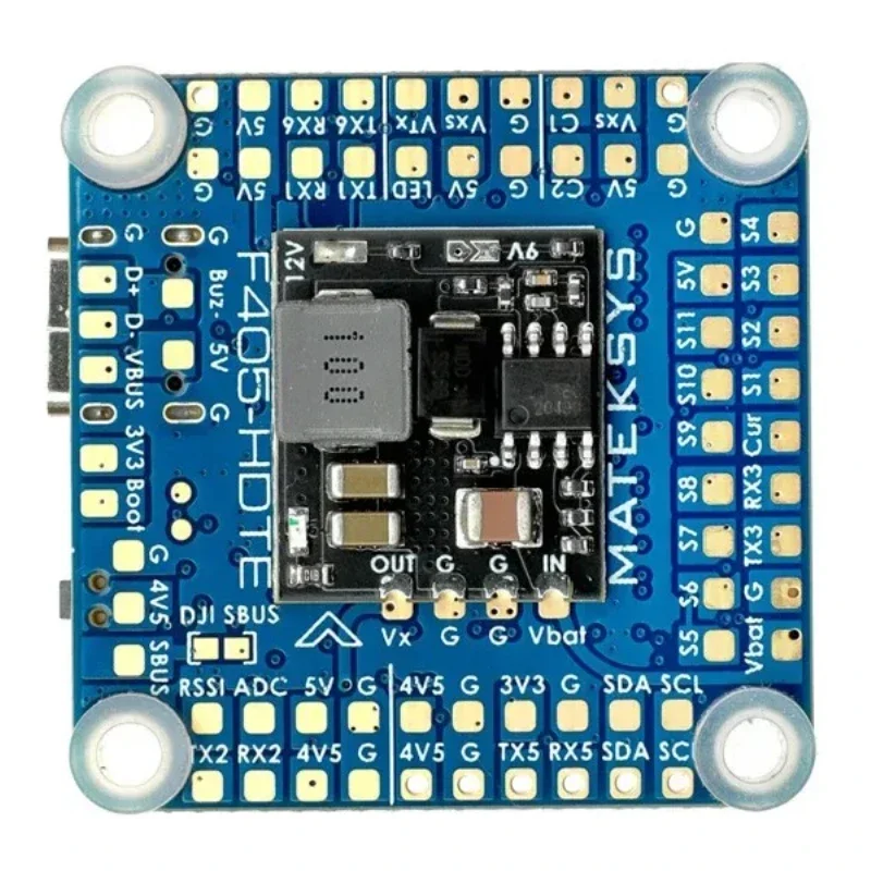 Fy1pcs F405-HDTE F4 Flight Controller M32F405 Built-in Dual BEC OSD Blackbox 3~12S LiPo for FPV Drone instead F722-HD