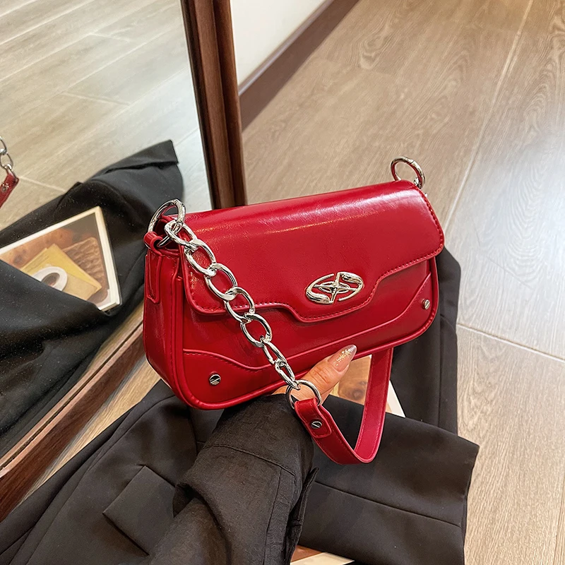 

Women's bag Korean version trendy and fashionable shoulder bag 2024 summer niche design simple and casual high-end crossbody bag