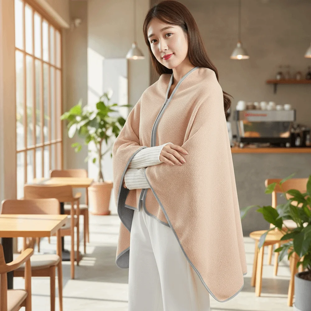 

Моющееся одеяло с электрическим подогревом, быстрый нагрев, ветрозащитная шаль с USB-подогревом, портативная 80*140 см, теплая пленка для тела, уличная