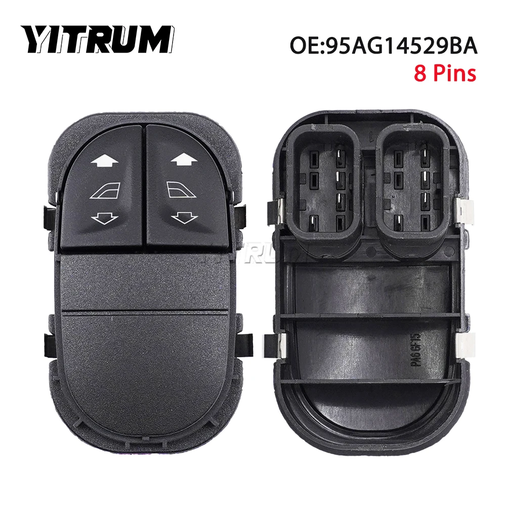 YITRUM 95AG14529BA 95AG-14529-BA Electric Power Window Switch Lifter Button For Ford Escort 1996 1997 1998 1999 2000 Auto Parts