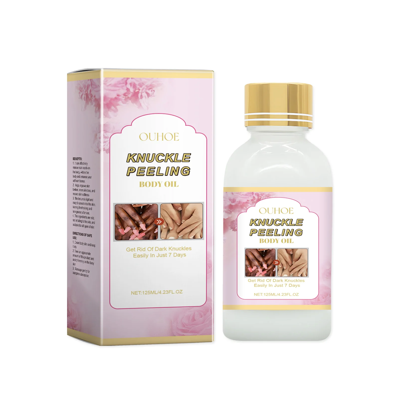 

Ouhoe Body Whitening Concentrate Deep Moisturizing And Nourishing Joint Peeling Body Care Essence 2pcs
