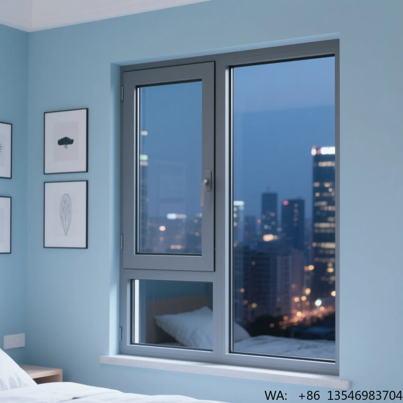 

2025 Custom Aluminum Windows with High Airtightness Glass for Villas Open Style Fixed Hot Sale for Home Use