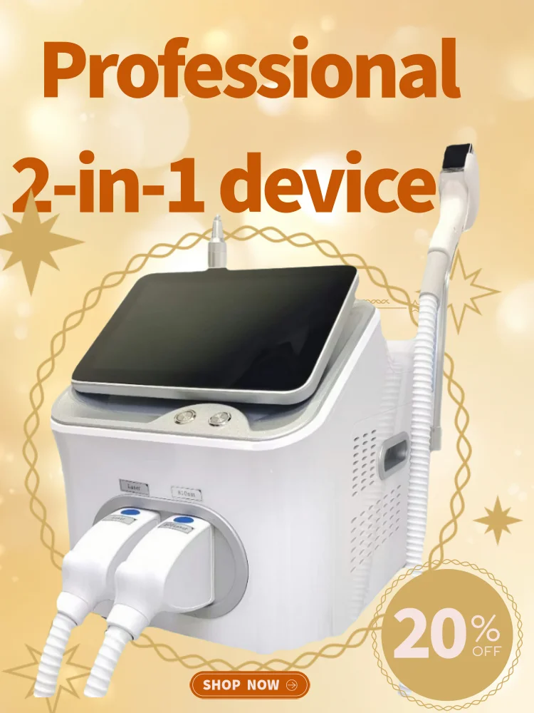 

Latest 2 IN 1 808 diode laser hair removal machine 755nm808nm940nm1064nm picosecond tattoo removal high-end equipment