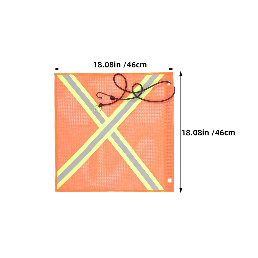 2 قطعة أعلام تحذير عاكسة مانعة لتسرب الماء علم السلامة للمقطورات الشاحنات المرآب إشارة الطوارئ رؤية السلامة العلم