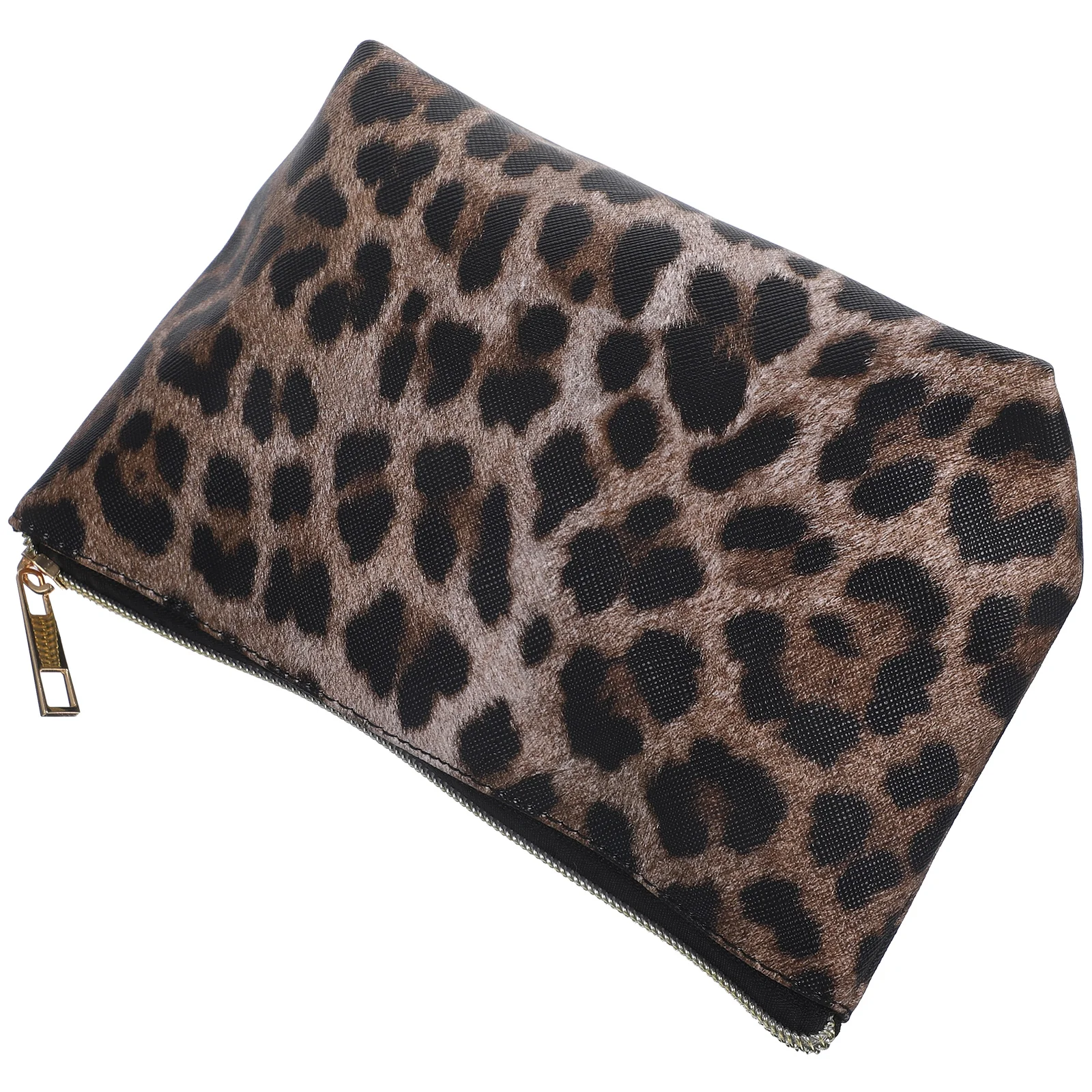 Leopard Print Large Capacity Bag Waterproof Toiletry Travel Storage Makeup Organizer Pouch Bags for Zippered Vanity