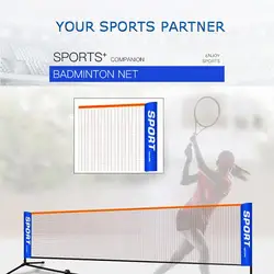 Rede portátil de pickleball e rede de badminton, fácil configuração, rede de vôlei, tamanho adequado, à prova de intempéries, durável, fácil montagem