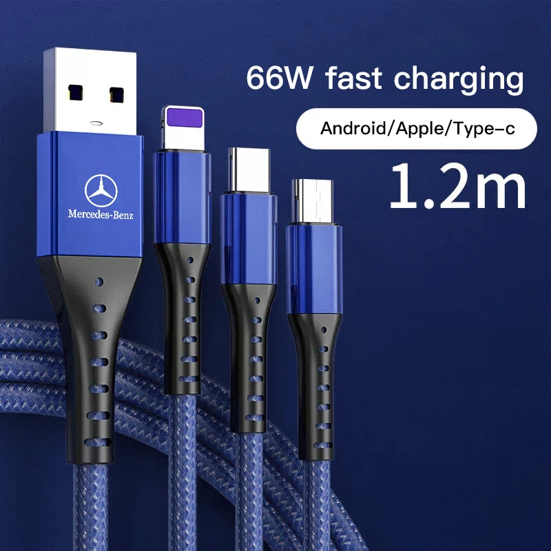 USB C to Type C Cable 5A PD Fast Charging Data Wire Cord For Mercedes Benz AMG W206 W204 W205 W212 W213 W221 W222 W223 W251 W464