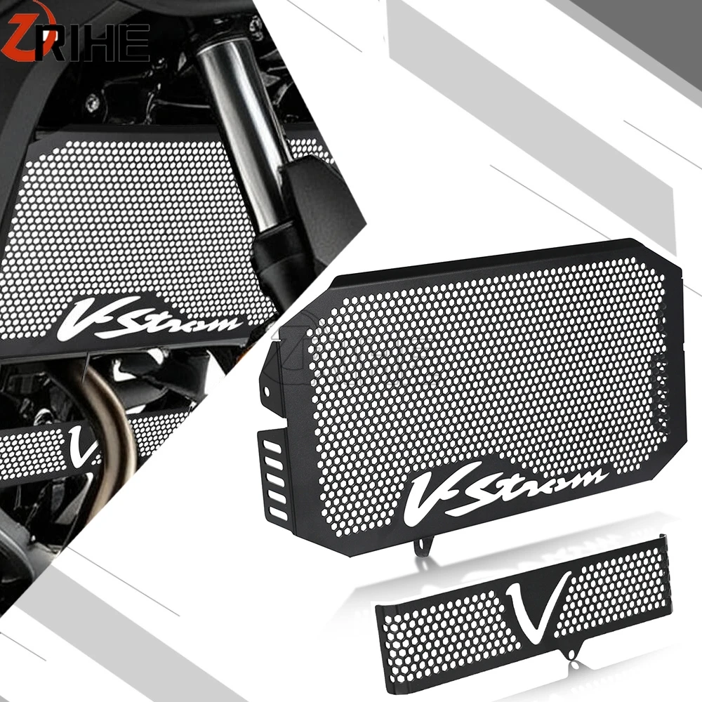 For Suzuki DL650 DL 650 DL VSTROM650 2004-2011 2010 2009 VSTORM 650 2005 2006 CNC Aluminum Radiator Protector Grille Cover Guard