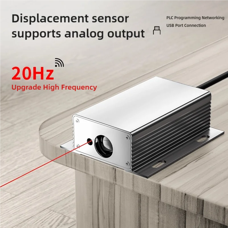 2PCS Laser Distance Sensor Industrial High-Precision Module TTL-USB STC Single-Chipmicrocomputer 80-Meter Distance Measurement