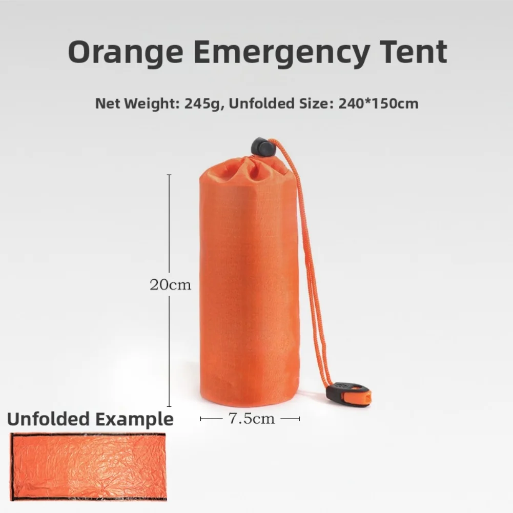 Camping Shelter Blanket 90 Heat Reflection Reinforced Corners Fast Setup Foil Composite Film Lightweight 245g Camping