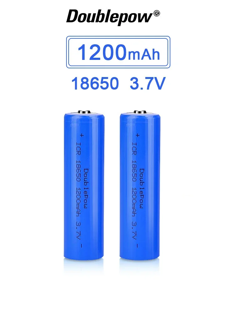 18650 3,7 V 1200 mah akumulator litowy wielokrotnego ładowania Li-lon prawdziwa pojemność 2/4/6/10 sztuk akumulatory Li-po do latarki — 2