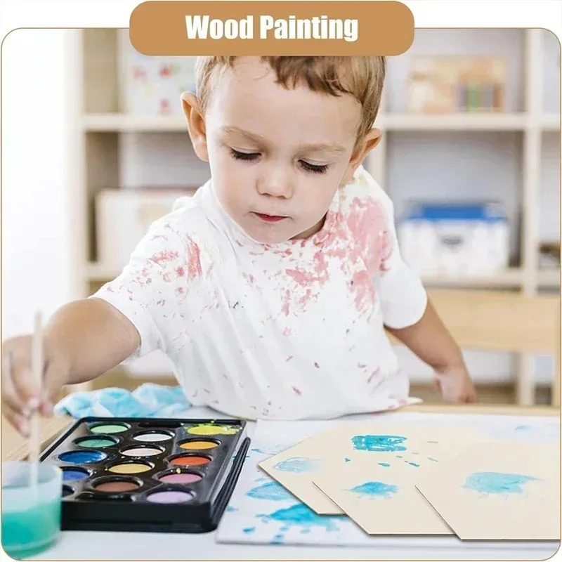 1-3cm Unfinished Hexagon Wood Pieces Blank Wooden Hexagon Shape Cutouts Natural Wooden Tile Slabs Cutouts Slices view 3