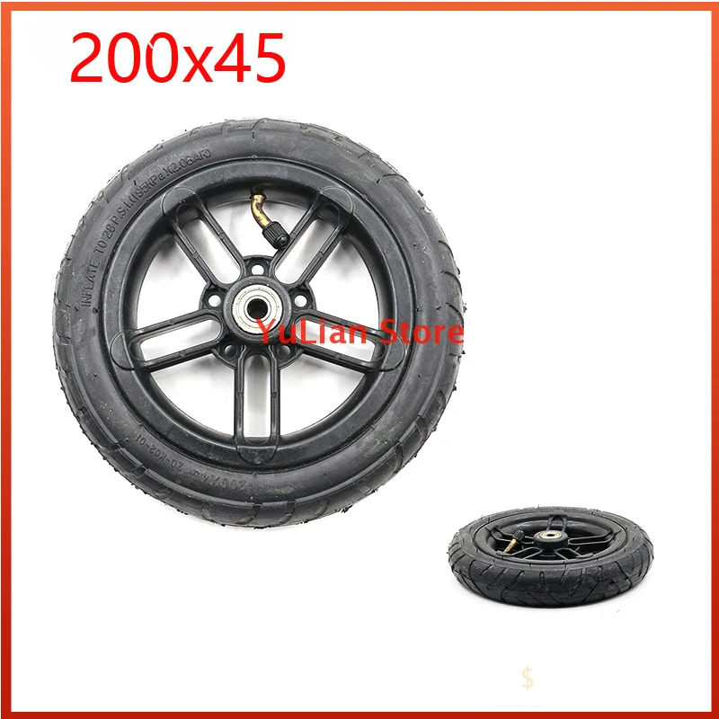 

200x45 Pneumatic Wheel Tires and Wheels for E-twow S2 Scooter M6 M8 M10 Pneumatic Wheels 8 Inch Scooter Wheelchair Air Wheels