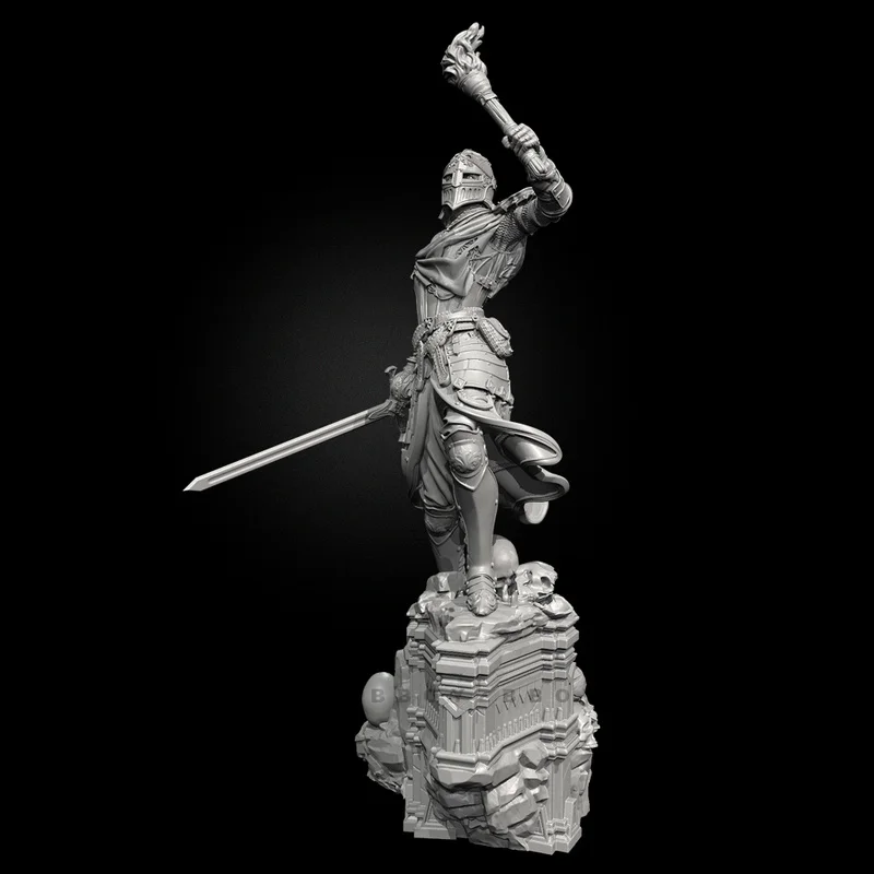 

38mm 50mm 75mm Female Knight Commander Resin Model Figure Gk Micro Miniature 3d Printed White Model Toy Unassembled Unpainted