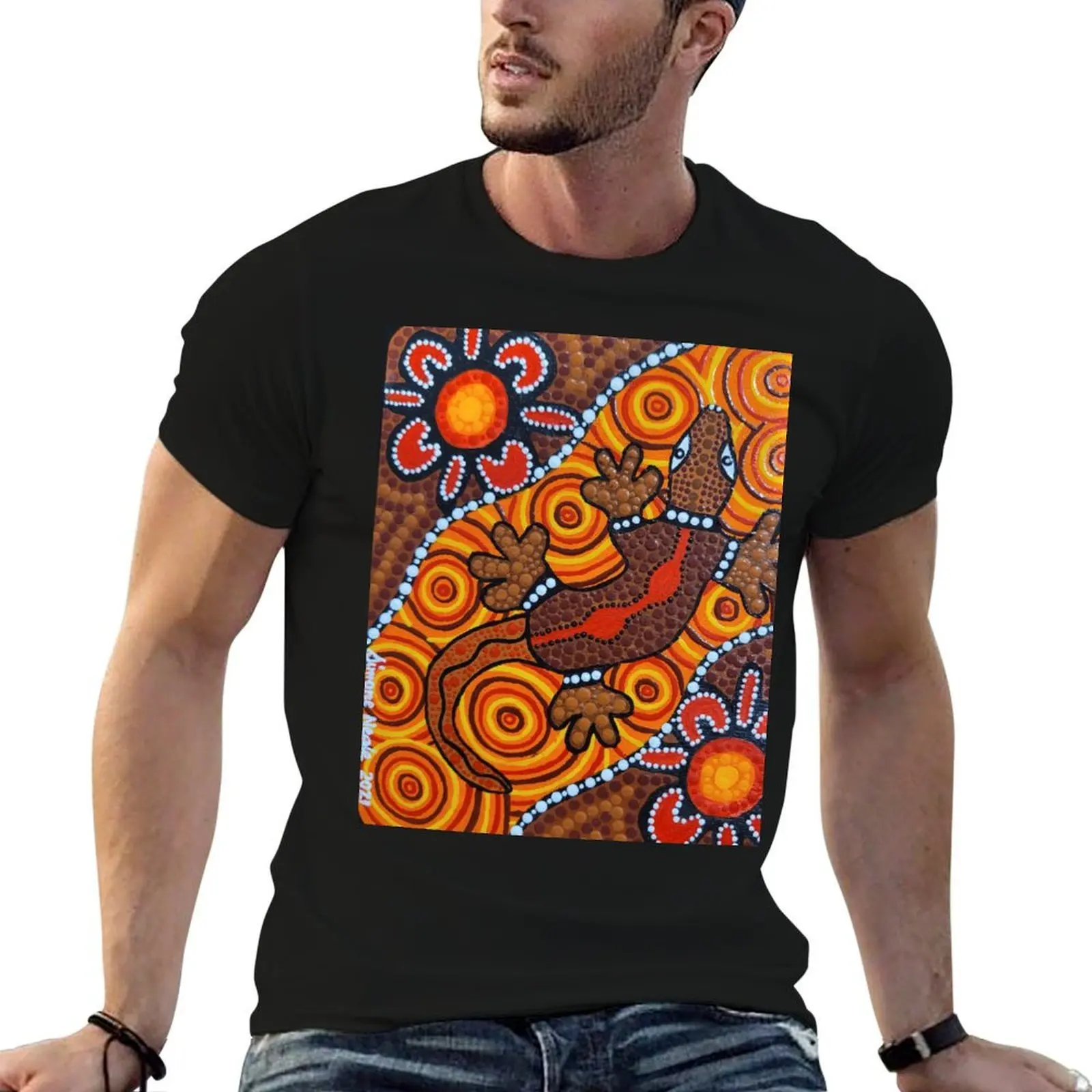 

GOANNA Dreaming T-Shirt t shirt man plain man graphic t shirt T-Shirt