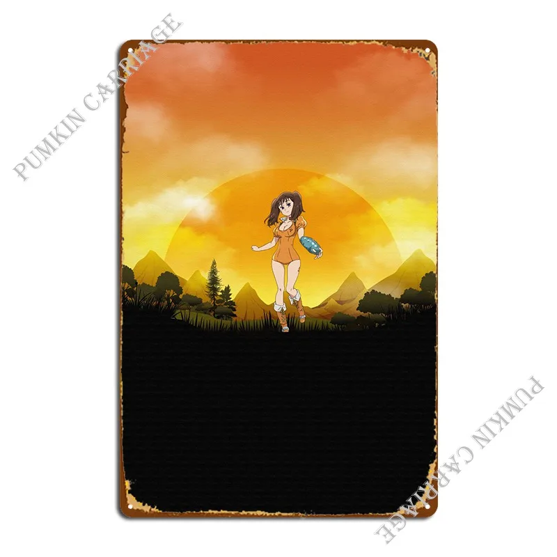 Nanatsu No Taizai Diane Metal Plaque Poster Personalized Retro Bar Cave Cinema Tin Sign Poster