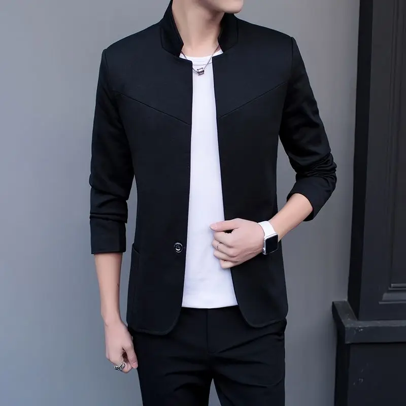 

Liseaven 2024 Men Blazer Single Button Outdoor Jackets Man Windbreaker Coat High Quality Solid Color Men's Clothing