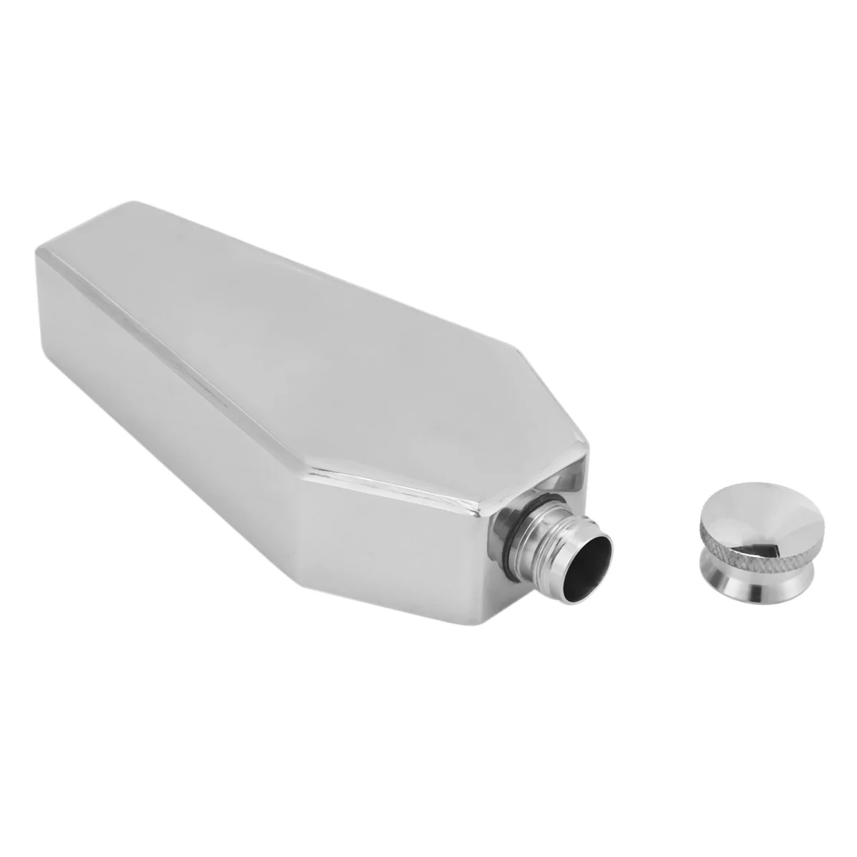 HHTL 8X Mini Hip Flask 100ML Personalized Coffin Shape Stainless Steel Portable Flagon Travel Wine Pot