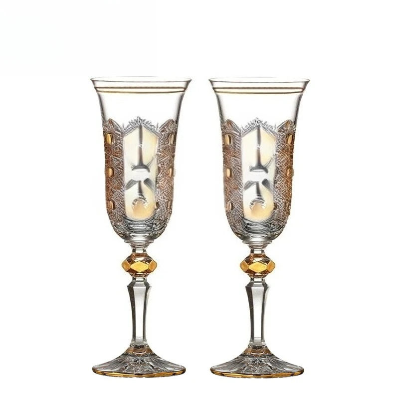 

Crystal glass champagne glass, goblet bubble cup creative gift