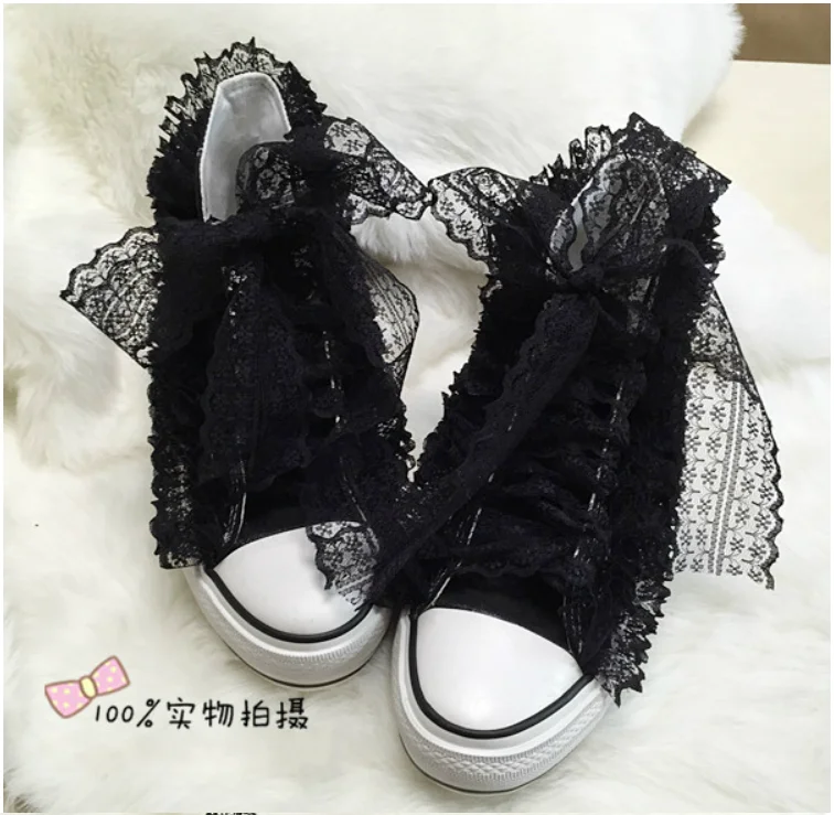 White Lace Canvas Shoes New Arrival Womens Wedding Shoes Bride High Heels Platform Sshoes for Ladies Party Dress Casual Sneaker