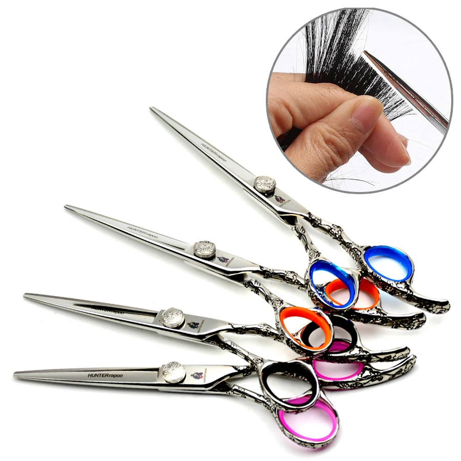 

HT9143 Stainless Steel JP440C 6" inch professional Barber Hair cutting scissors grooming shear clipper hairdressing trimmer snip