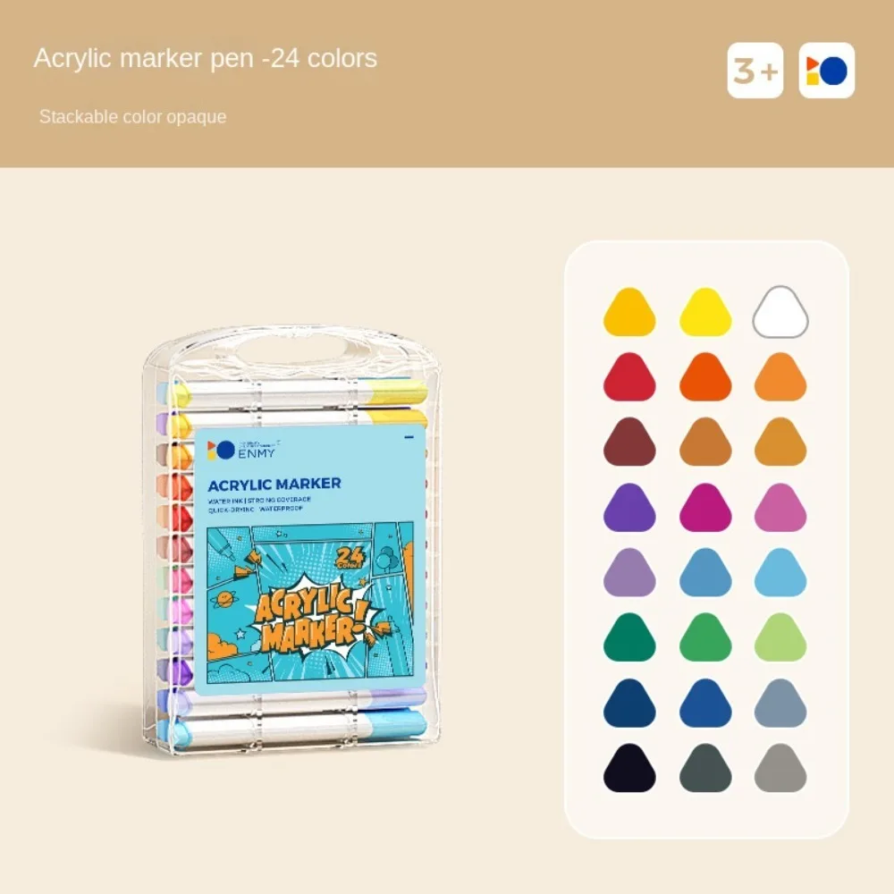 

12/24/36/48/60/80 Colors Children Acrylic Pen Stationery Writing Graffiti Marker Waterproof Paint Permanent Art Marker Pen
