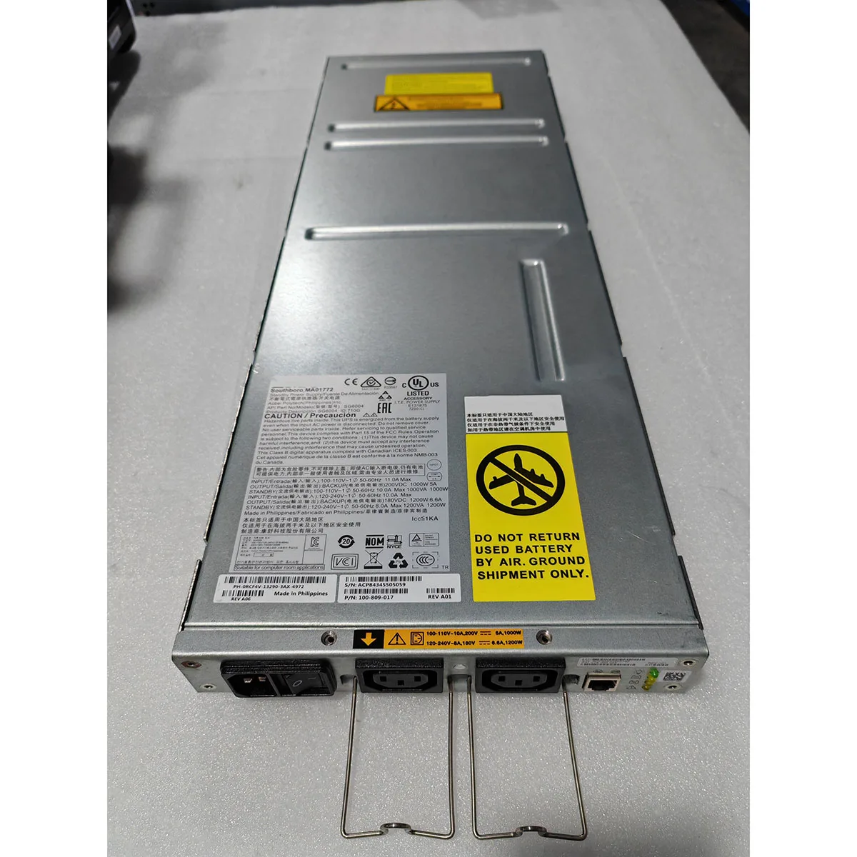 1. `1200W SPS Standby Backup Power Supply Battery Module 078‑000‑085 100‑809‑017 For VNX CX4 Series Storage Array Replacement
