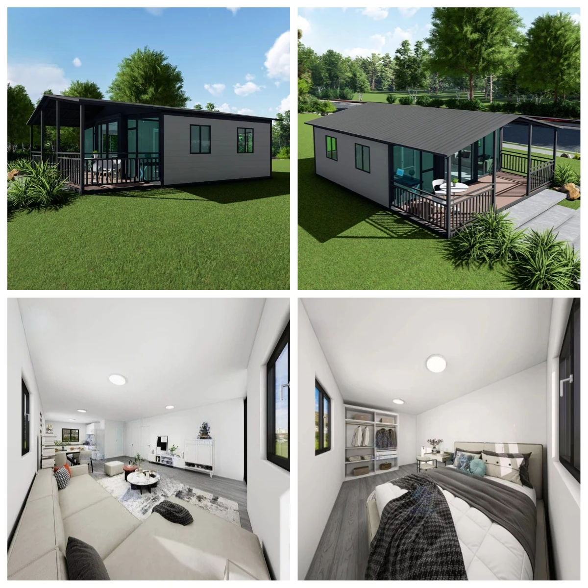 

Cheap 20Ft 40Ft Container Expandable Prefabricated House 5 Bedroom Shipping Prefab Granny Flat Movable Home Casa Contenedor