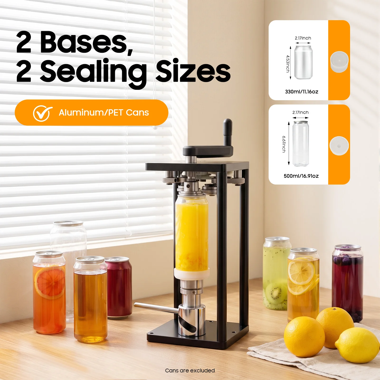 Manual Can Sealing Tool, Hand Rotary Sealing Machine, Can Sealer