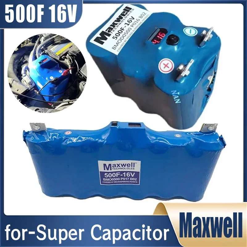 16V 500F 2.7V 3000F for GDCPH Super Capacitor Car Rectifier with Voltage Display Audio Capacitor  for Maxwell Super Capacitor