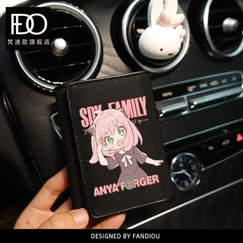 Spy X Family Merchandise Cute Cartoon Wallet Short Coin Purse Ins Aniya Anime Two-Dimensional Anime