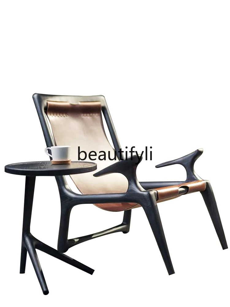 

Wabi wind balcony leisure chair back chair solid wood