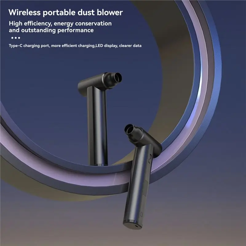 LED Display Brushless Jet Fan Mini Turbo Fan Electric Air Duster Dust Removal Jet Dry Blower-AA25