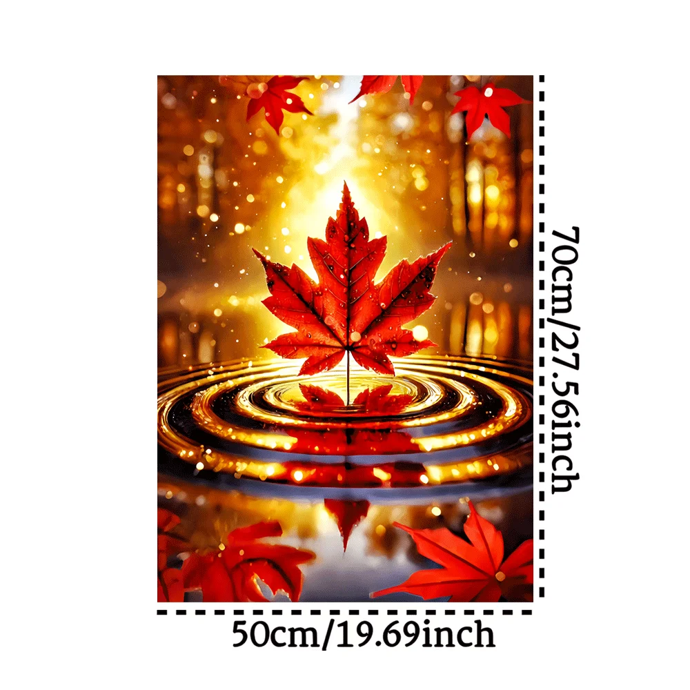 1000ピース 大型メープルリーフ＆リップルペーパー ジグソーパズル - 大人向けの挑戦的なDIYホームデコレーション脳トレゲーム、家族で楽しめるパズル