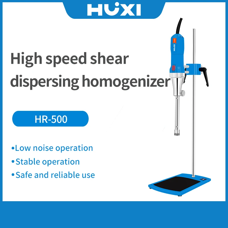 HUXI Laborhomogenisator High Shear Homogenisator 7000 ml Hochgeschwindigkeits-Homogenisator-Emulgator mit Ständer