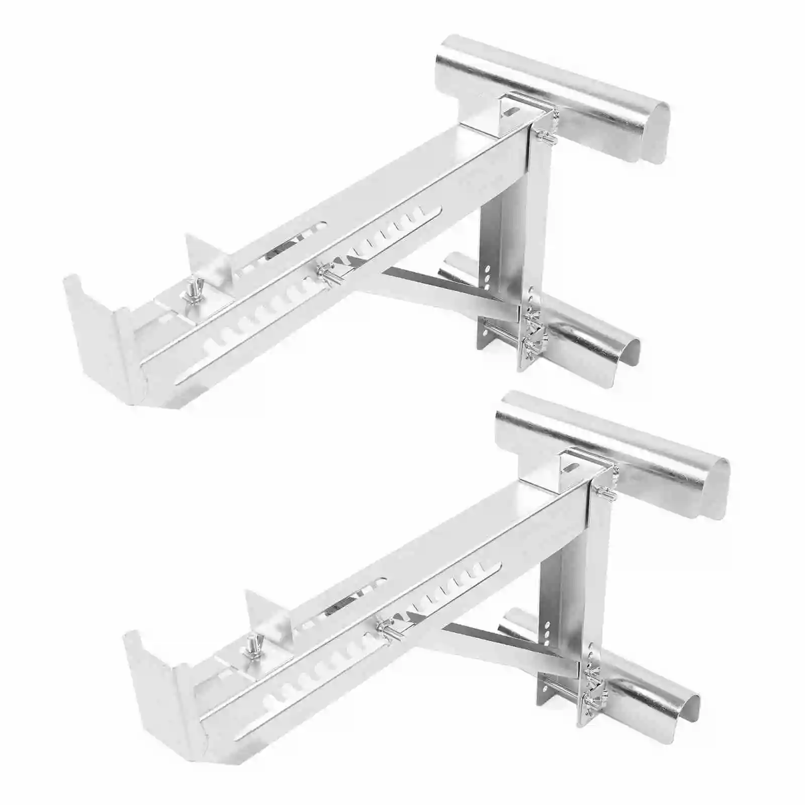 

2Pcs Ladder Jacks Alloy Steel Ladder Stand Kit 264.6lb Load Bearing Adjustable Ladder Stabilizer for Circular or D Step Ladders