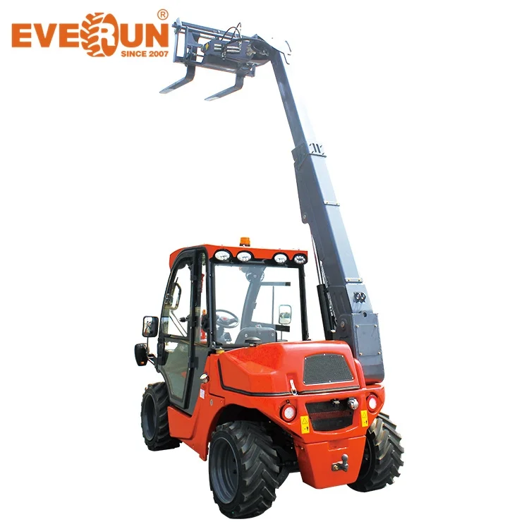 Everun Ert1500 1.35ton Telescopic Boom Compact Telehandler Mini Telescopic Wheel Loader Small Agricultural/Construction Equipmen