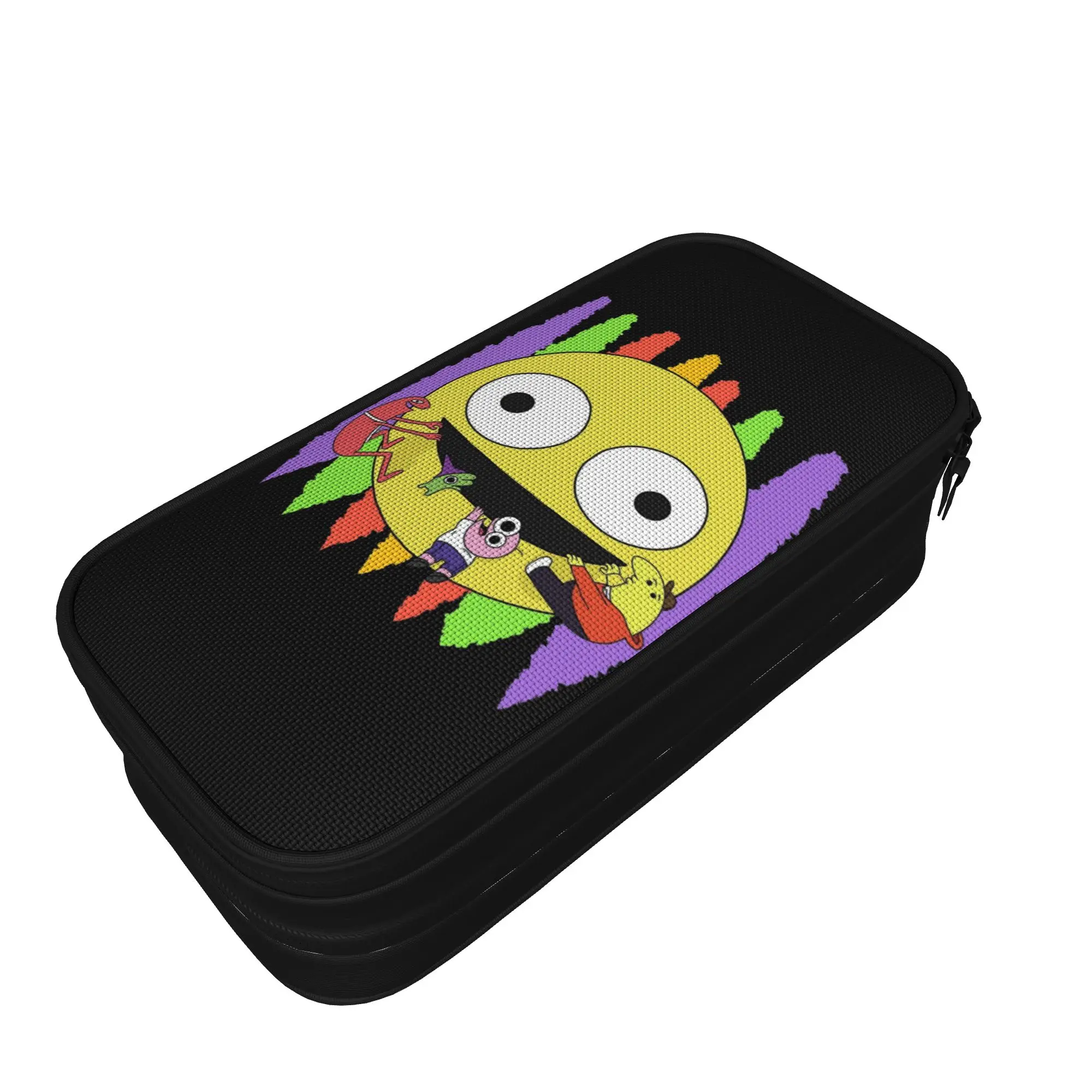 

Classic Smiling Friends Logo Pencil Case Pencilcases Pen Box for Student Large Storage Bags Students School Gifts Stationery