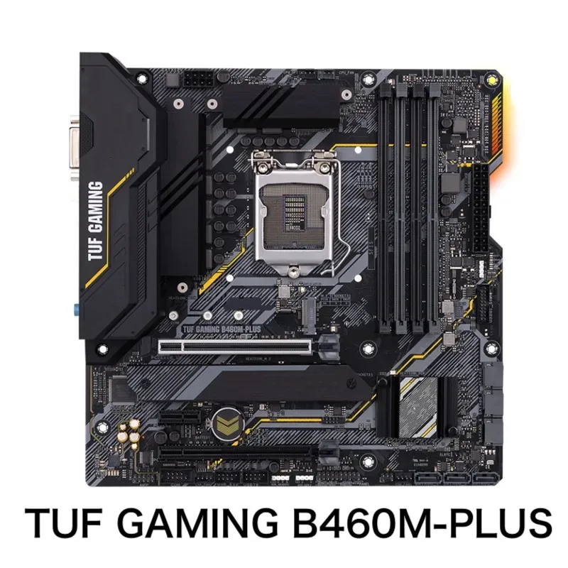 

For ASUS TUF GAMING B460M-PLUS Desktop Motherboard DVI HDMI LGA 1200 DDR4 Mainboard 100% Tested OK Fully Work Free Shipping