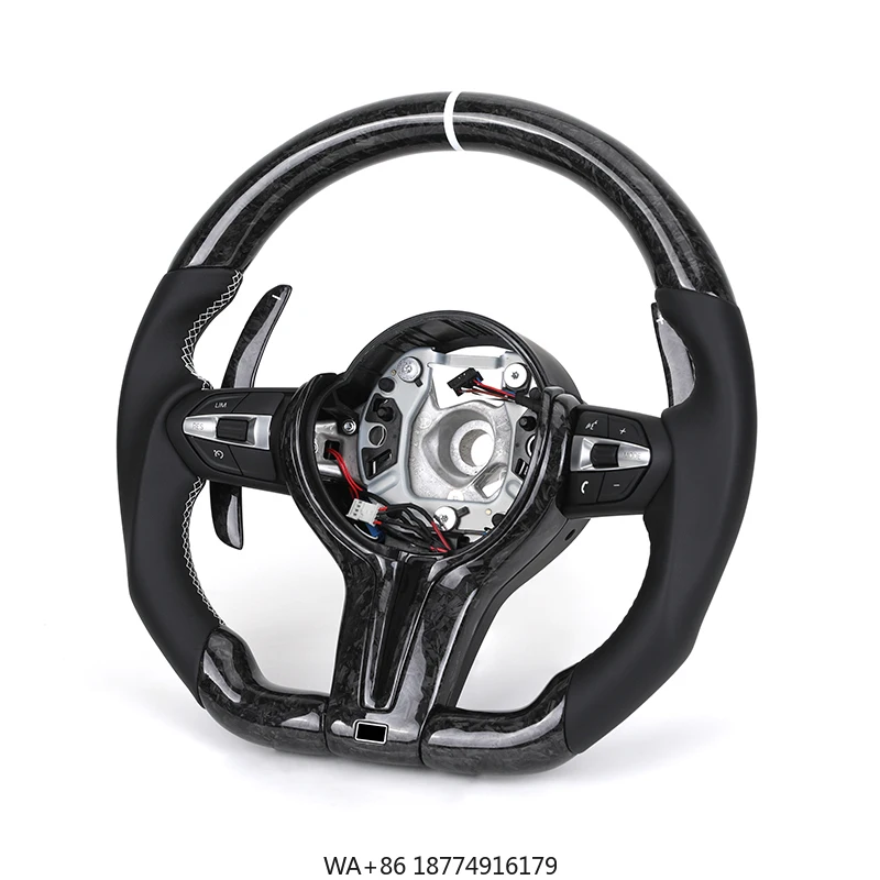 

Изготовленный на заказ руль из кованого углеродного волокна из кожи наппа, совместимый с моделями E87 F30 F10 F11 F20 F21 F82 M3 M5 M4 M2