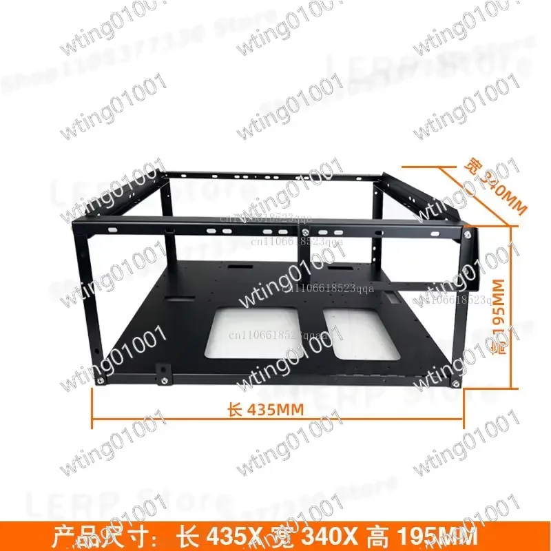 for X79 X99 Vertical Horizontal Mounting Frame Dual Channel EATX Board Holder Open Air Case Stackable Design for AI Computing