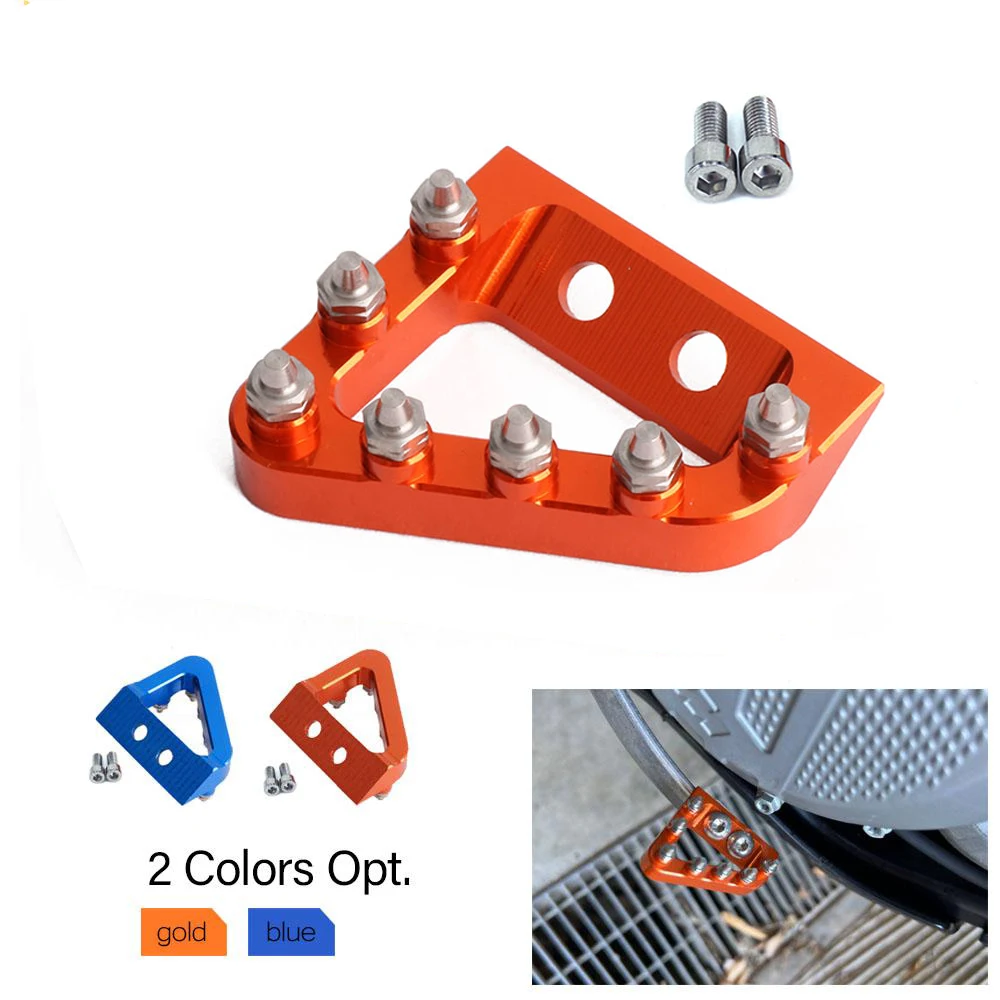 CNC Rear Brake Pedal Step Plate Tip For KTM SX SXF EXCF XCF EXC XCW EXCF 125 150 250 350 450 500 2017 2018 Motocross Enduro Bike