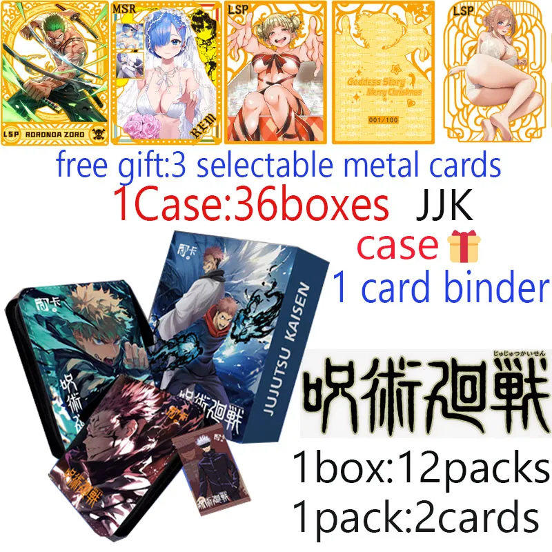 Motion Card Jujutsu Kaisen Cards JJK Booster Box Gojo Satoru Nanami Sukuna Hobby Prezent świąteczny