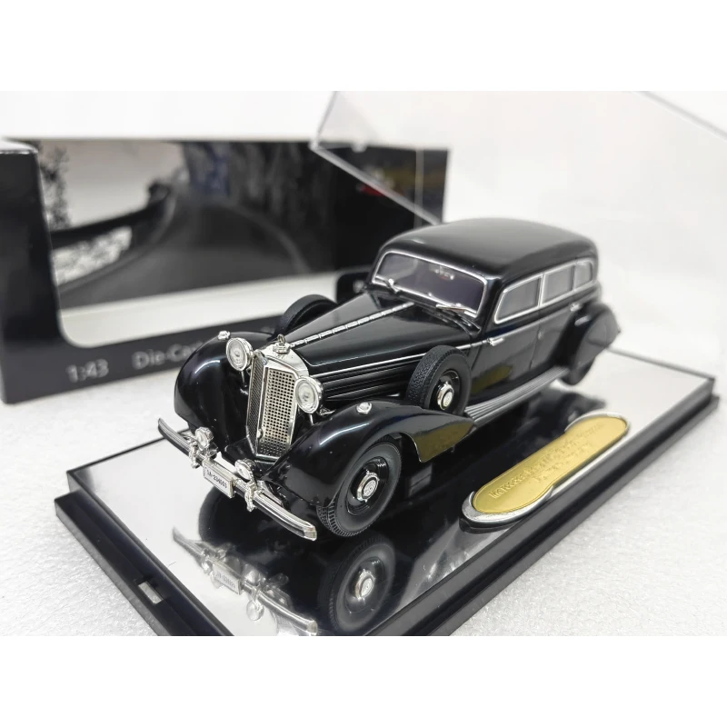 Diecast Model Car 1/43 Size Mercedes 770K Open-top Alloy Classic Car Collection Toys for Boys Gift Acrylic Original Box