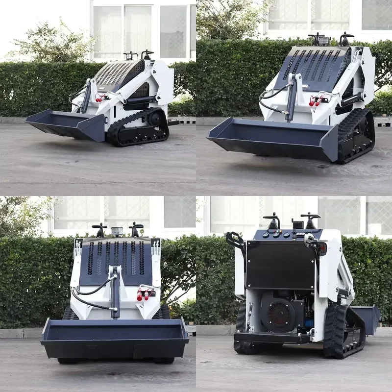 Brand For High Quality Disesel Engine Mini Crawler Micro Skid Steer Loader with Big Flow Hydraulic Valve