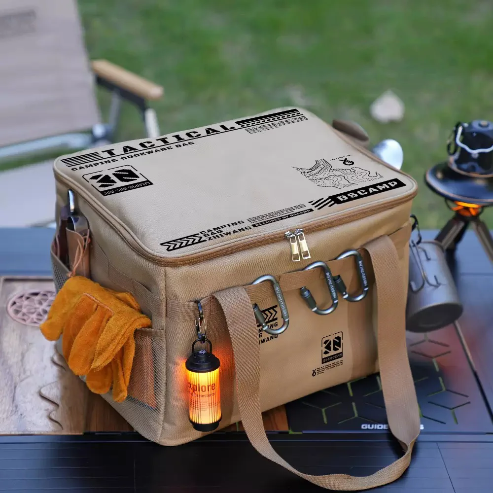 

Сверхбольшая складная сумка для хранения на открытом воздухе, водонепроницаемая тактическая походная сумка для посуды, кухонных принадлежностей и принадлежностей для пикника