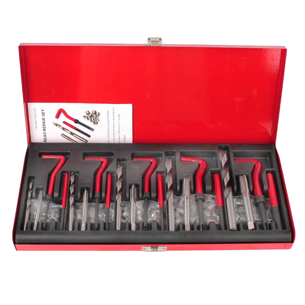 M5 M6 M8 M10 M12 Thread Repair Tool Kit Engine Block Restoring Damaged Set Car Tools 88/131 pcs