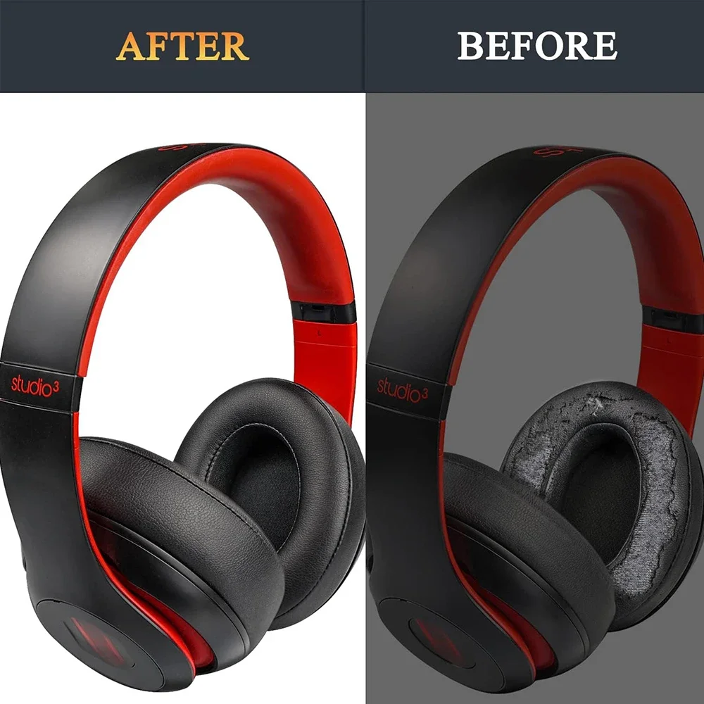 Almofadas de substituição para beats studio 2.0 e 3.0 com fio/sem fio b0500/b0501 conforto extremo almofadas de ouvido substituição capa de ouvido