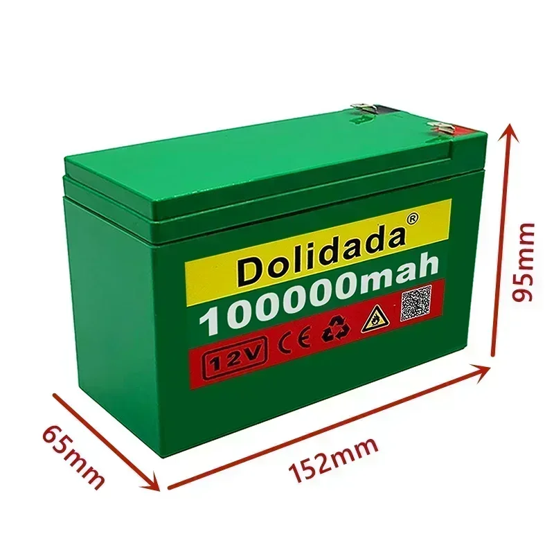 12V100000mAh 3S7P 18650Lithium Battery Pack+12.6V3A Charger Built-in 100Ah High Current BMS Used for Citycoco Scooter